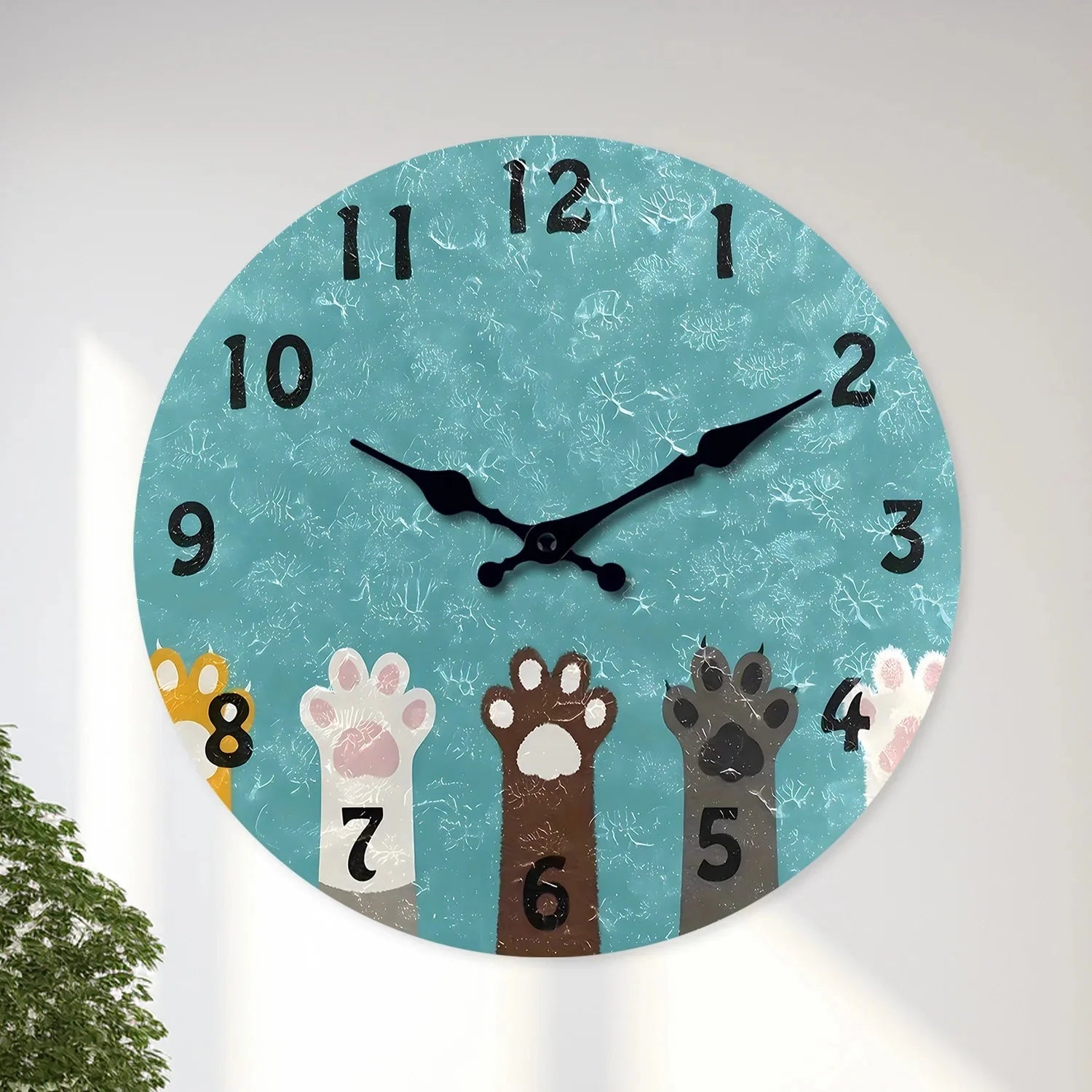 Horloge Chat Pattes de chat