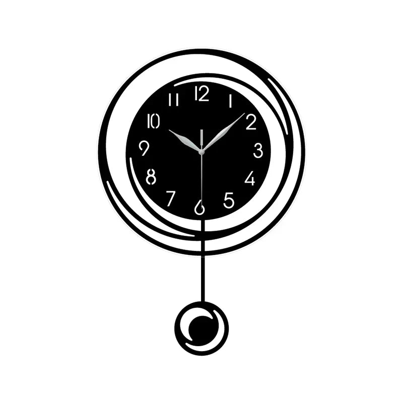 Horloge Murale Silencieuse Design Rond