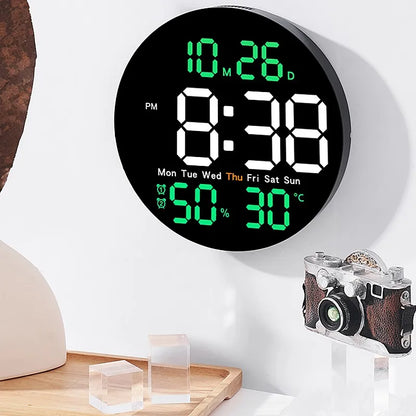 Horloge Murale Digitale Avec Température et Humidité
