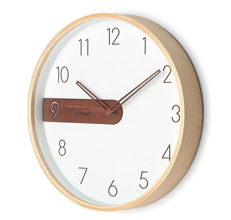 Horloge Murale Moderne Bois Ins Créative Simple