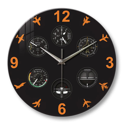 Horloge Murale Originale Tableau de Bord Avion