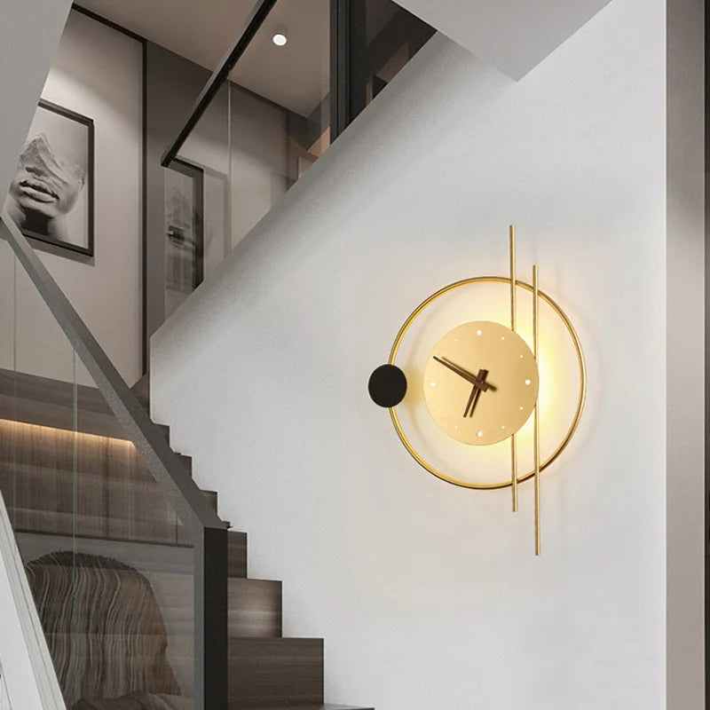 Horloge Murale Design Géométrique Style Nordique