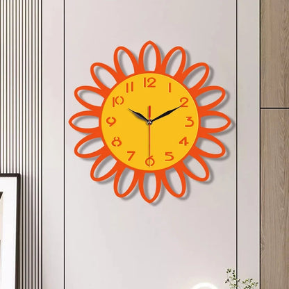 Horloge Murale Motif Fleur