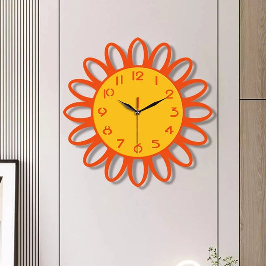 Horloge Murale Motif Fleur