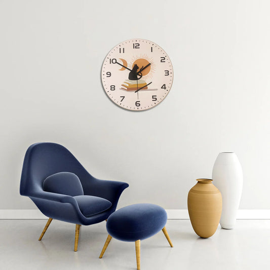 Horloge Chat Relax