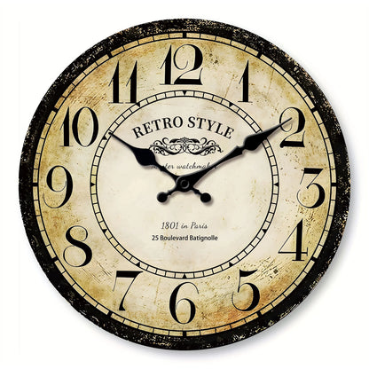 Horloge Murale Vintage Design Horloger Parisien Rétro