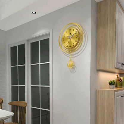 Horloge Murale Silencieuse Design Rond