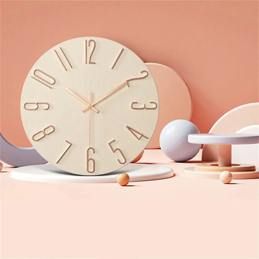 Horloge Murale Scandinave Minimaliste 30cm