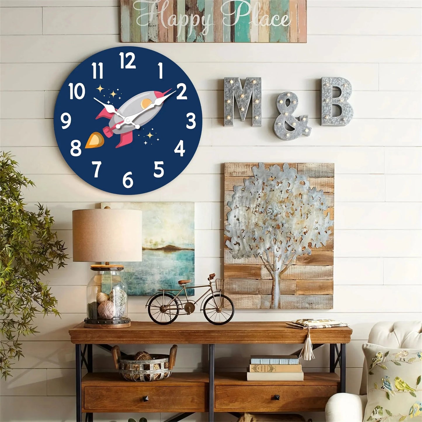 Horloge Enfant Fusée Spatiale