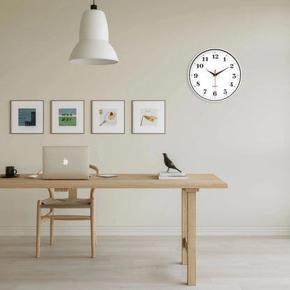 Horloge Murale Décorative Salon – Design Blanc Épuré