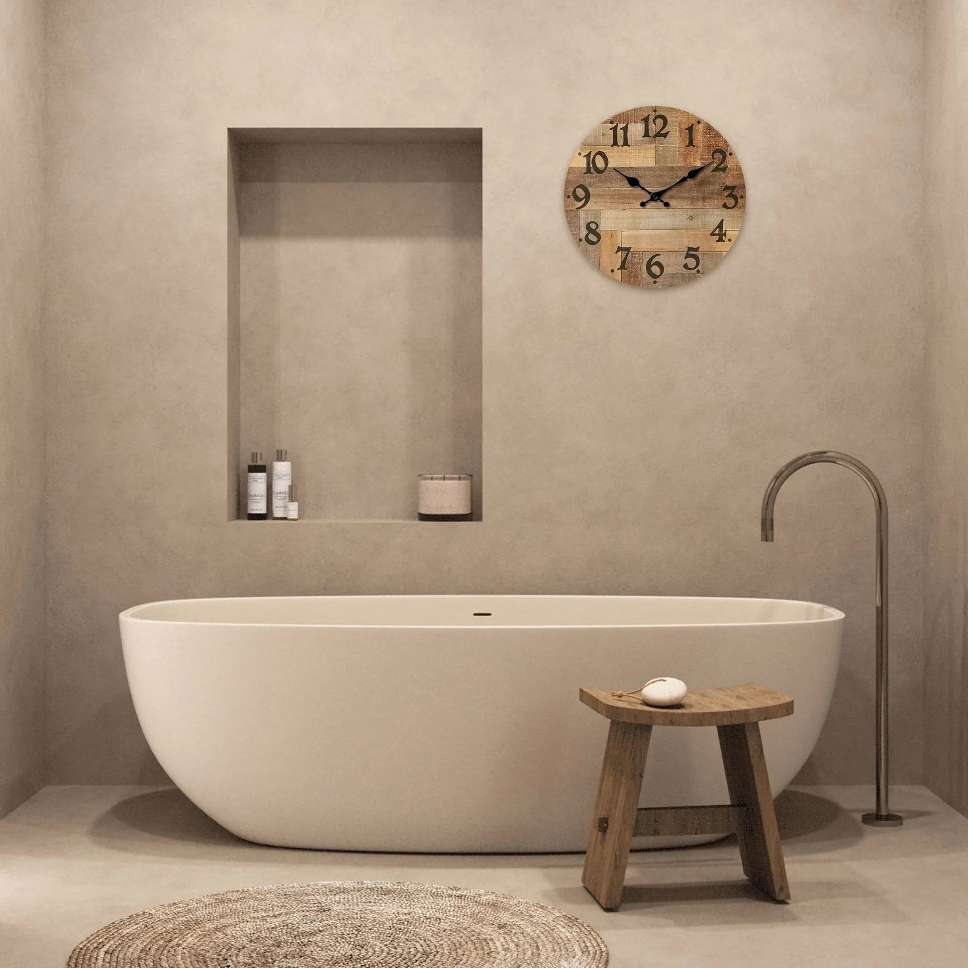 Horloge Murale Bois Style Moderne