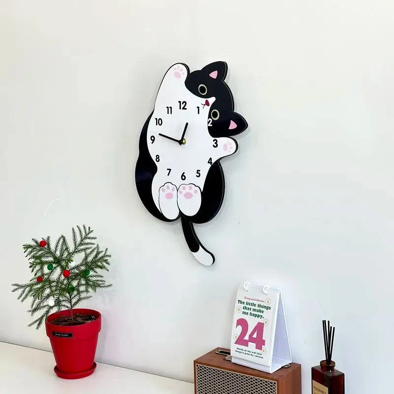 Horloge Chat Concept Cartoon