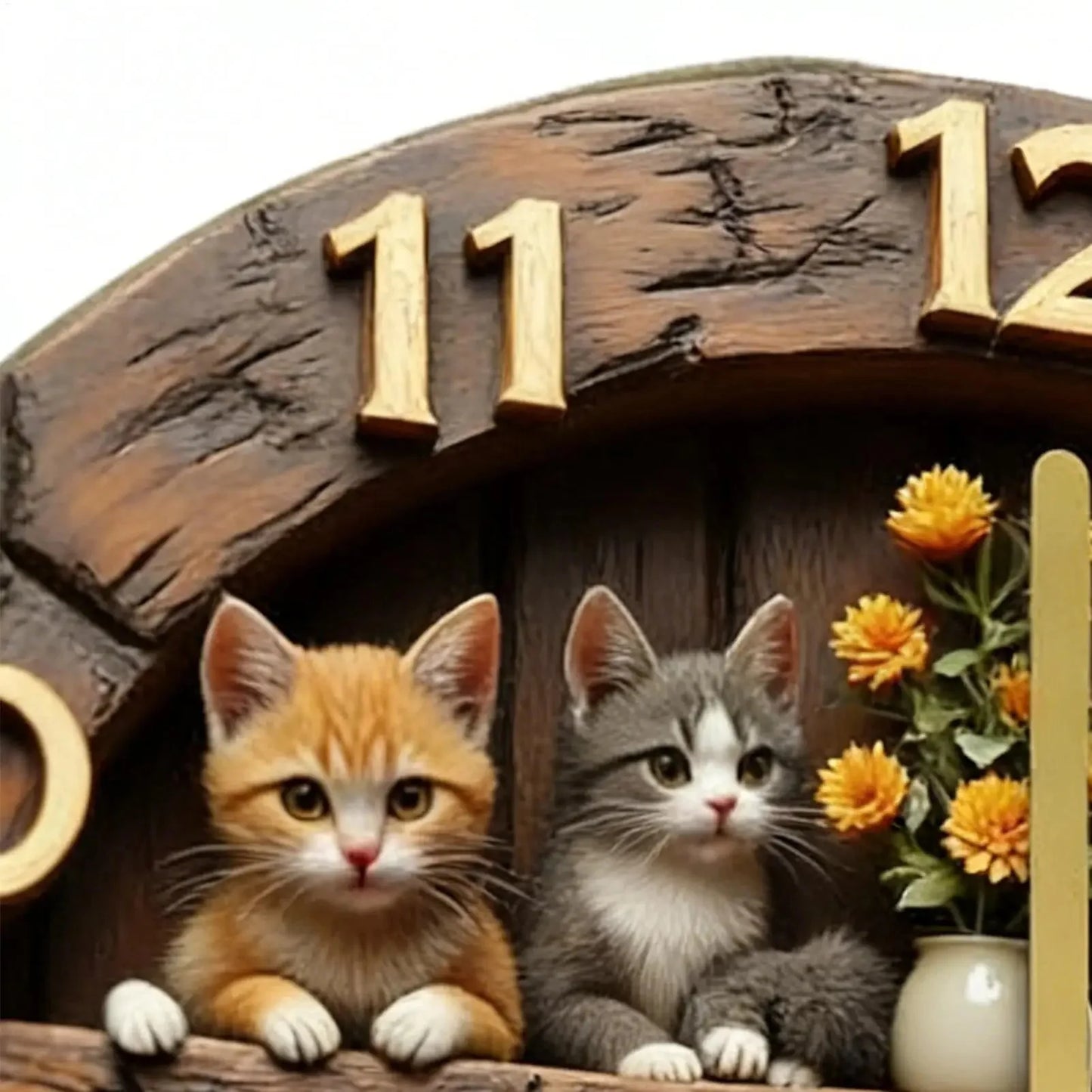Horloge Chat Bibliothèque