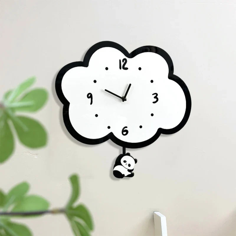 Horloge Murale Originale Panda à Balancier