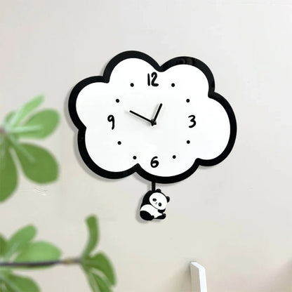 Horloge Murale Originale Panda à Balancier