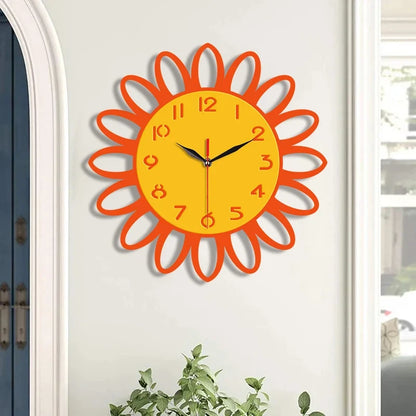 Horloge Murale Motif Fleur