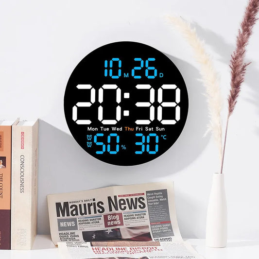 Horloge Murale Digitale Avec Température et Humidité