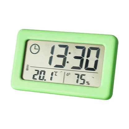 Horloge Murale Digitale Design Compact avec Thermomètre & Hygromètre