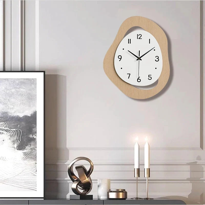 Horloge Murale Forme Irrégulière Moderne Créative
