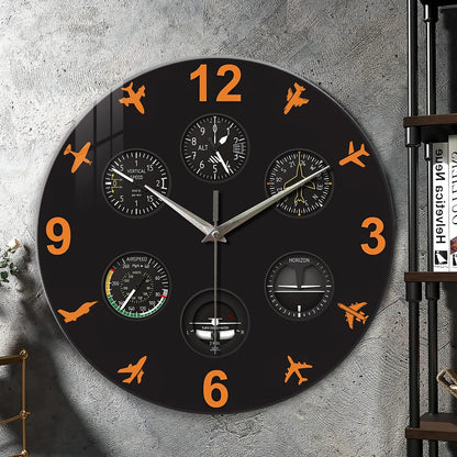 Horloge Murale Originale Tableau de Bord Avion