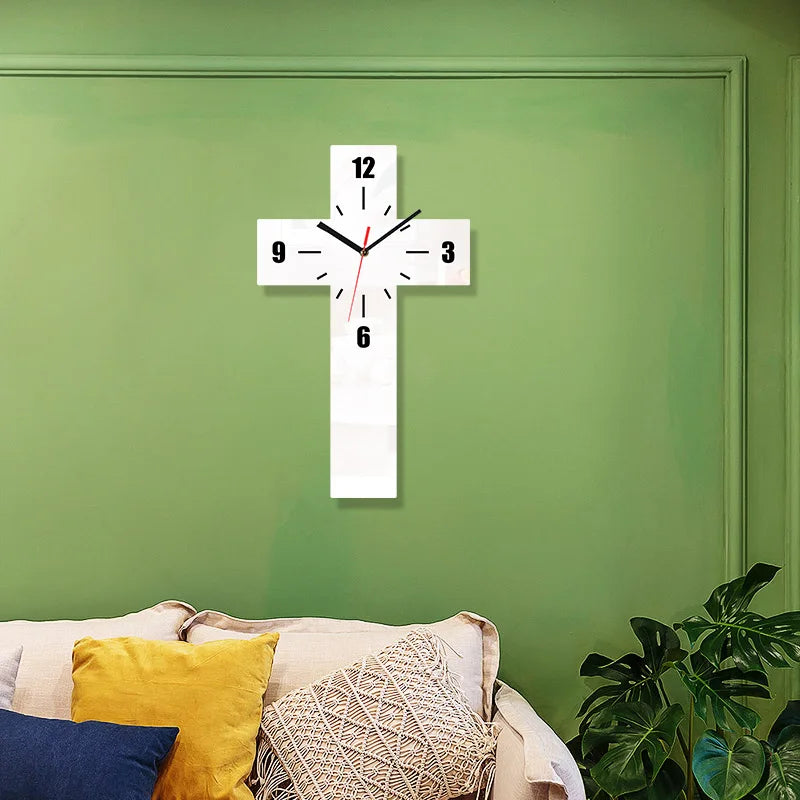 Horloge Murale Design Croix