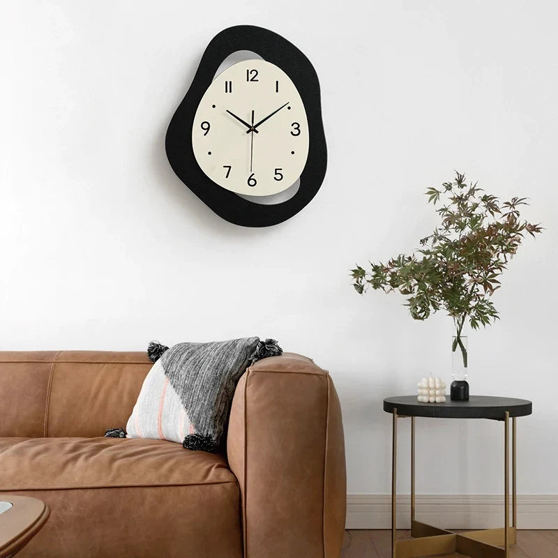 Horloge Murale Forme Irrégulière Moderne Créative
