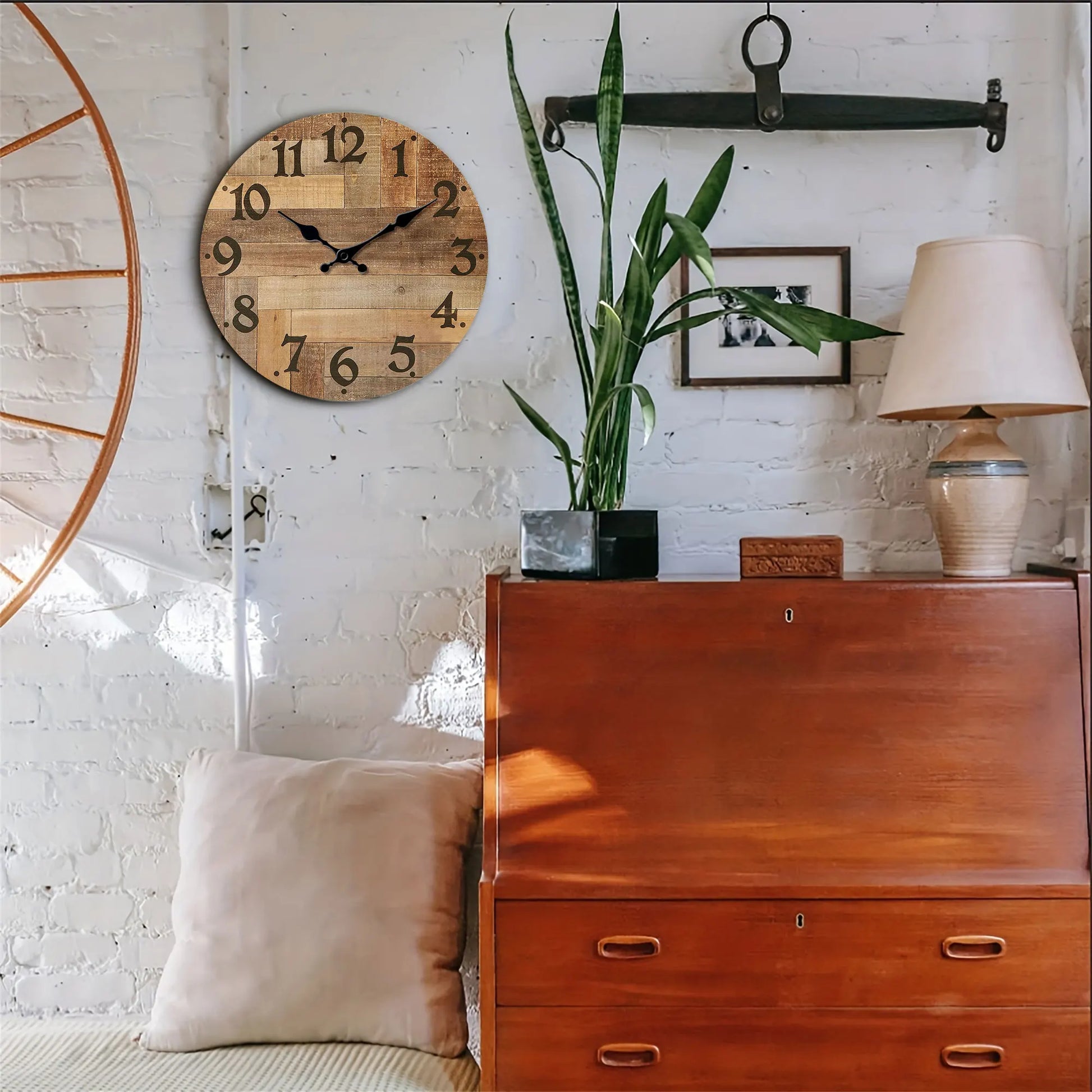 Horloge Murale Bois Style Moderne