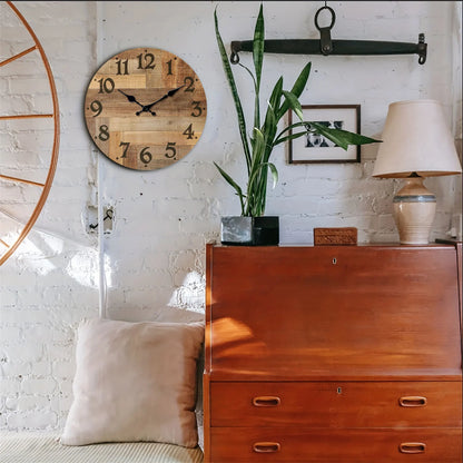 Horloge Murale Bois Style Moderne