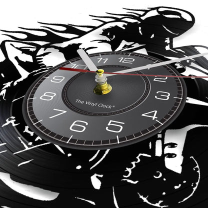 Horloge Vinyle Design Moto