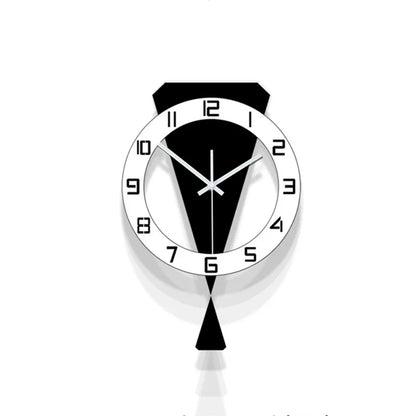 Horloge Murale Design Moderne En Métal Noir