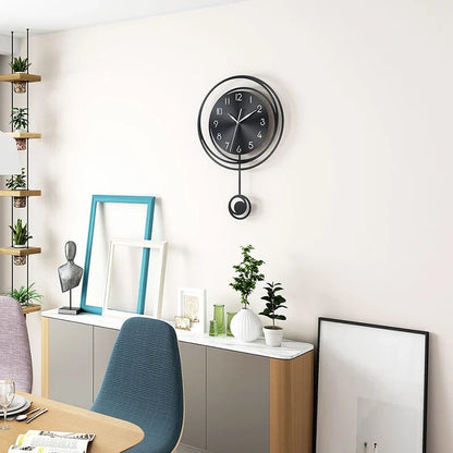 Horloge Murale Silencieuse Design Rond