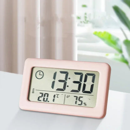 Horloge Murale Digitale Design Compact avec Thermomètre & Hygromètre