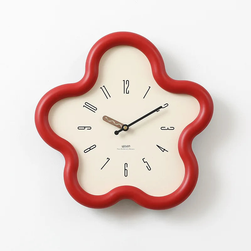 Horloge Pendule Murale Moderne Forme de Fleur