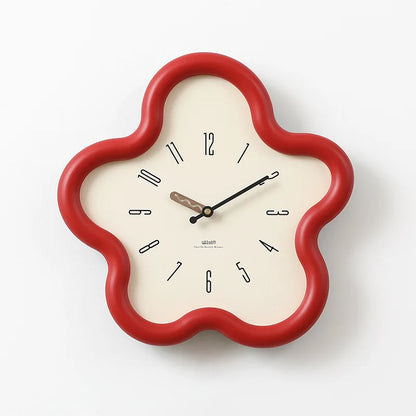 Horloge Pendule Murale Moderne Forme de Fleur