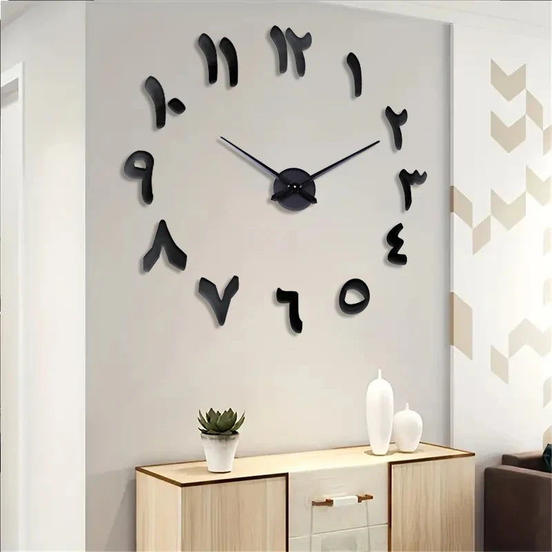 Horloge Murale Design Effet Miroir Style Art Déco