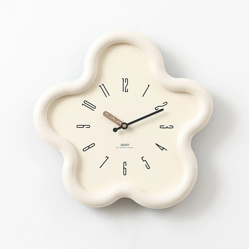 Horloge Pendule Murale Moderne Forme de Fleur