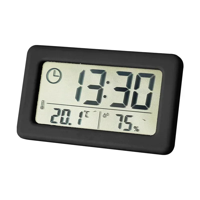 Horloge Murale Digitale Design Compact avec Thermomètre & Hygromètre