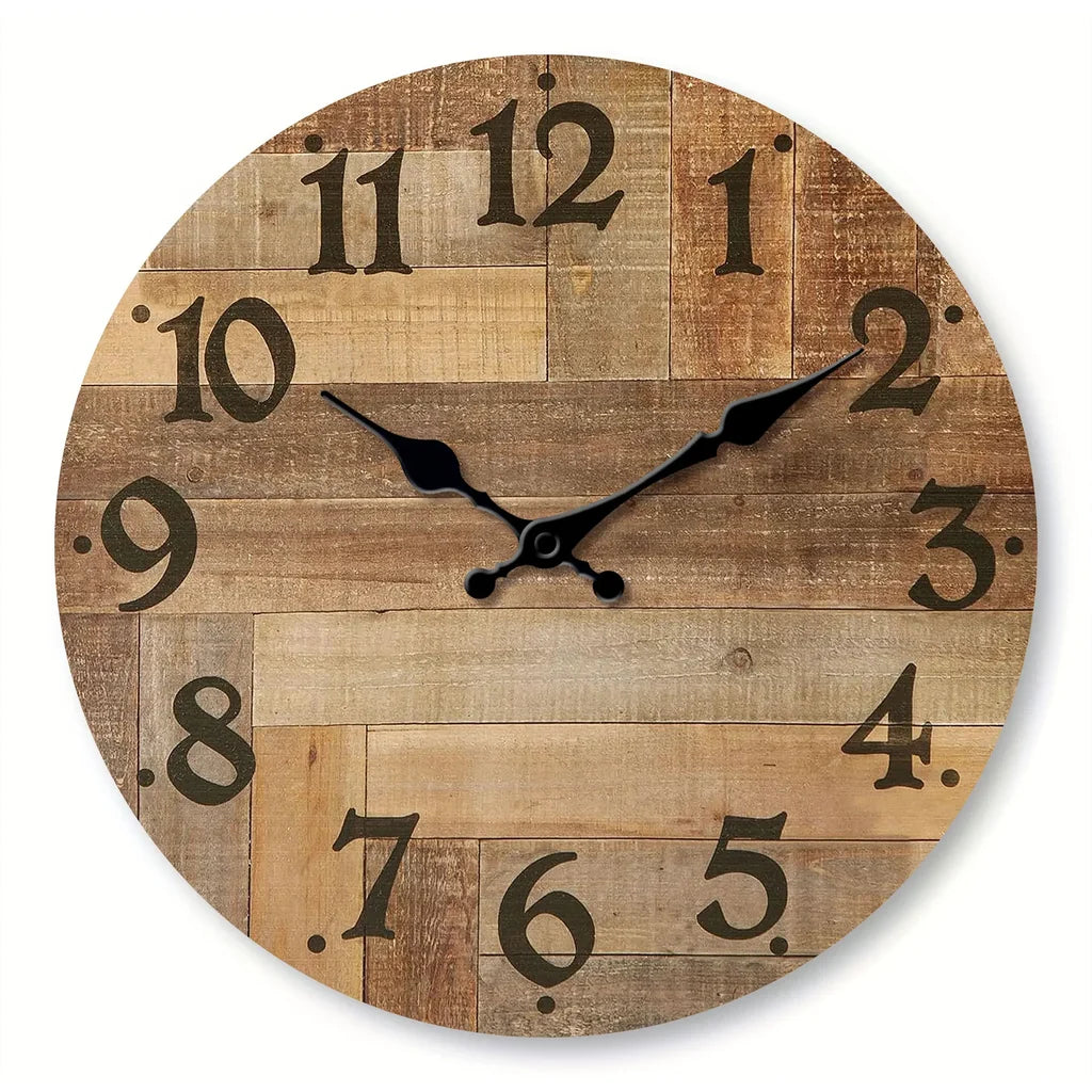 Horloge Murale Bois Style Moderne
