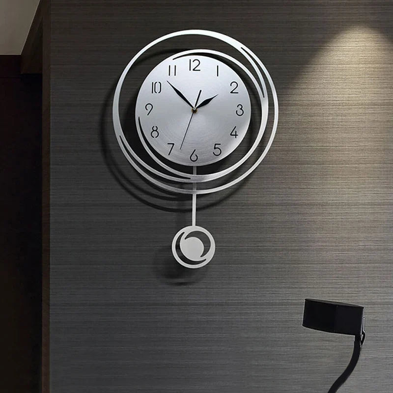 Horloge Murale Silencieuse Design Rond