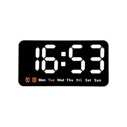 Horloge Murale Digitale LED Grande Taille avec Double Alarme