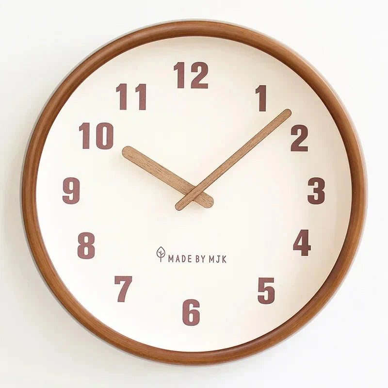 Horloge Murale Bois Massif Style Japonais
