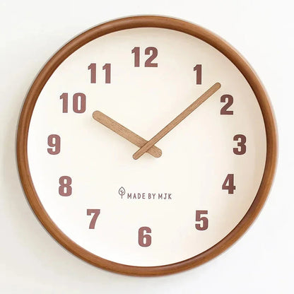 Horloge Murale Bois Massif Style Japonais