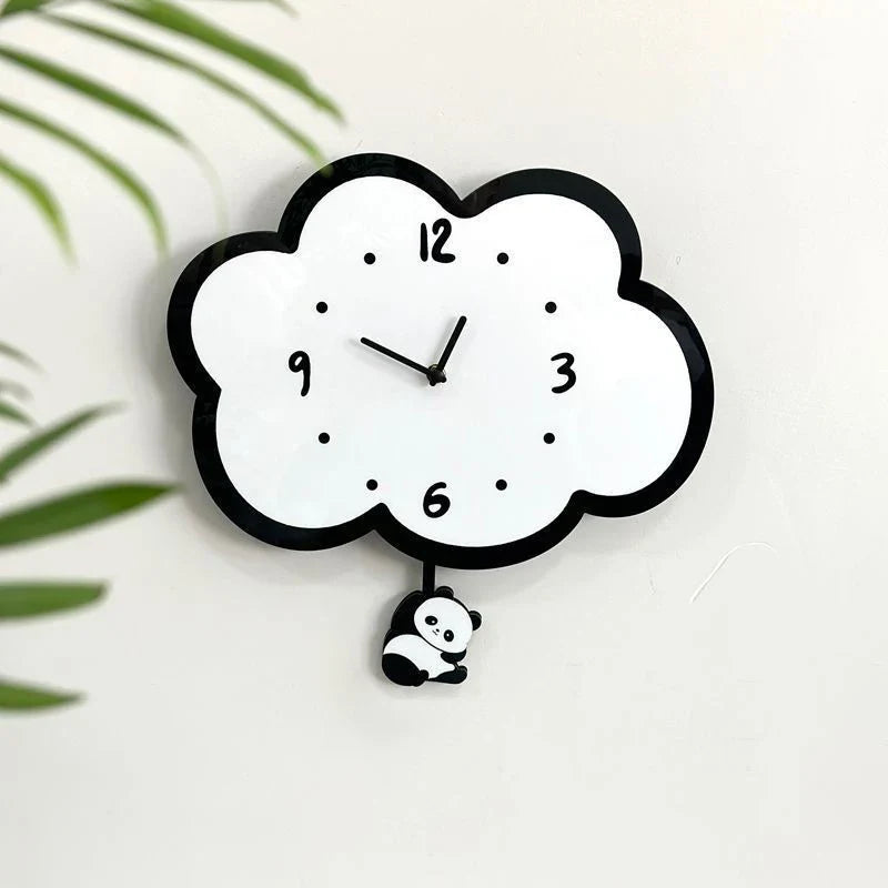 Horloge Murale Originale Panda à Balancier