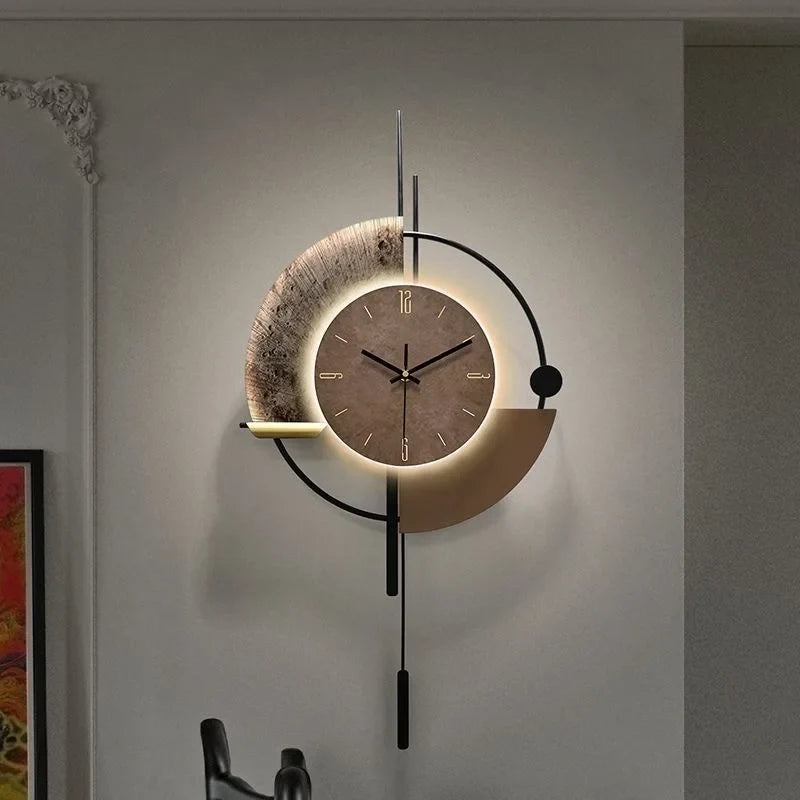 Horloge Murale Design Sophistiqué LED