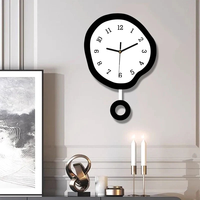 Horloge Pendule Design Créatif Abstrait