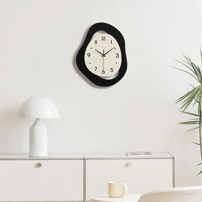 Horloge Murale Forme Irrégulière Moderne Créative