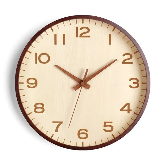 Horloge Murale Bois Style Scandinave