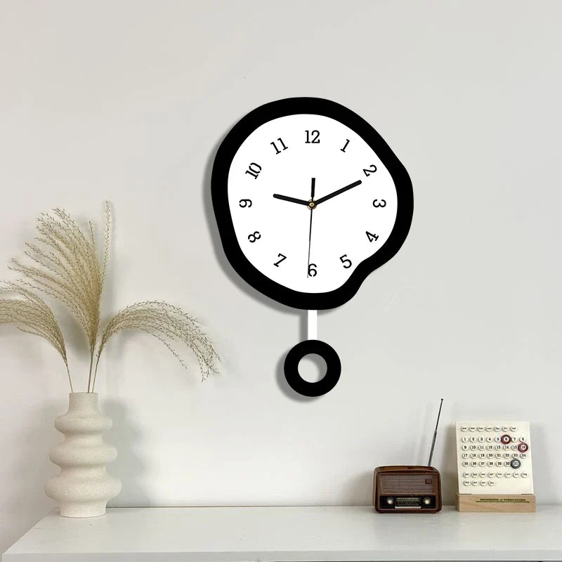 Horloge Pendule Design Créatif Abstrait
