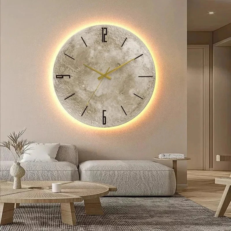 Horloge Murale Atmosphère Lune Douce