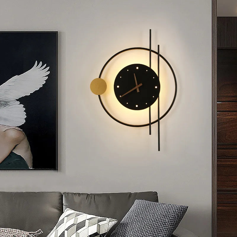 Horloge Murale Design Géométrique Style Nordique